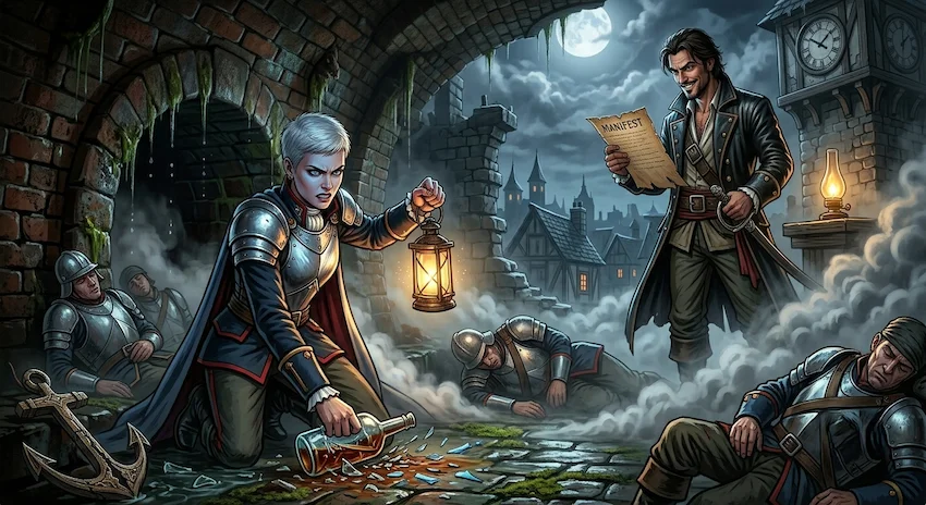 The Scent of the Ghost shows Lucian encountering an eerie, spectral presence in the darkness that triggers long-buried memories.